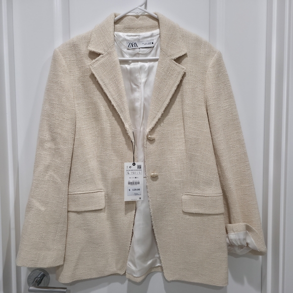 Zara Jackets & Blazers - Zara Cream Blazer